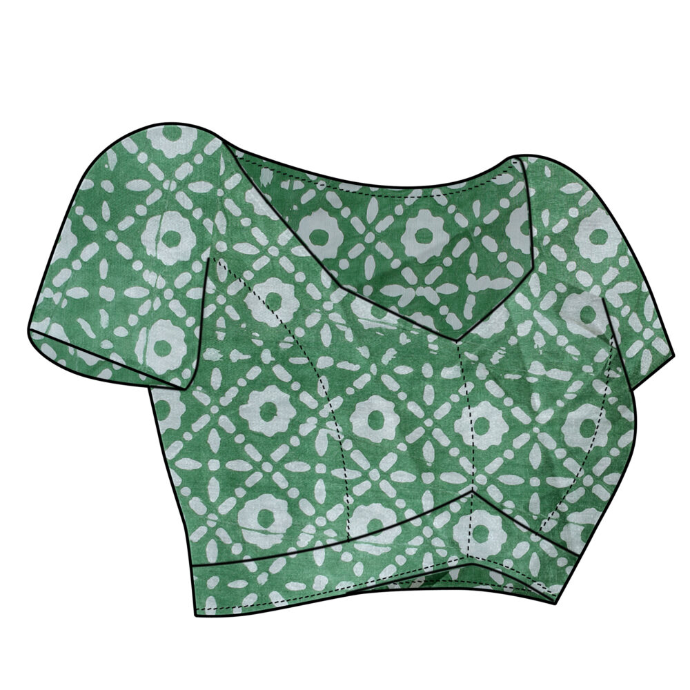 TRADITIONAL HAND WAX BATIK SAREE - Image 5