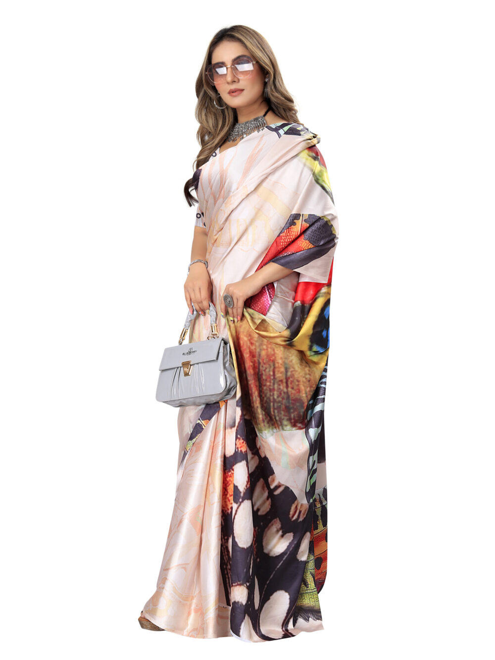 WING OF WONDER JAPANESE CRAPE SAREE - Image 3