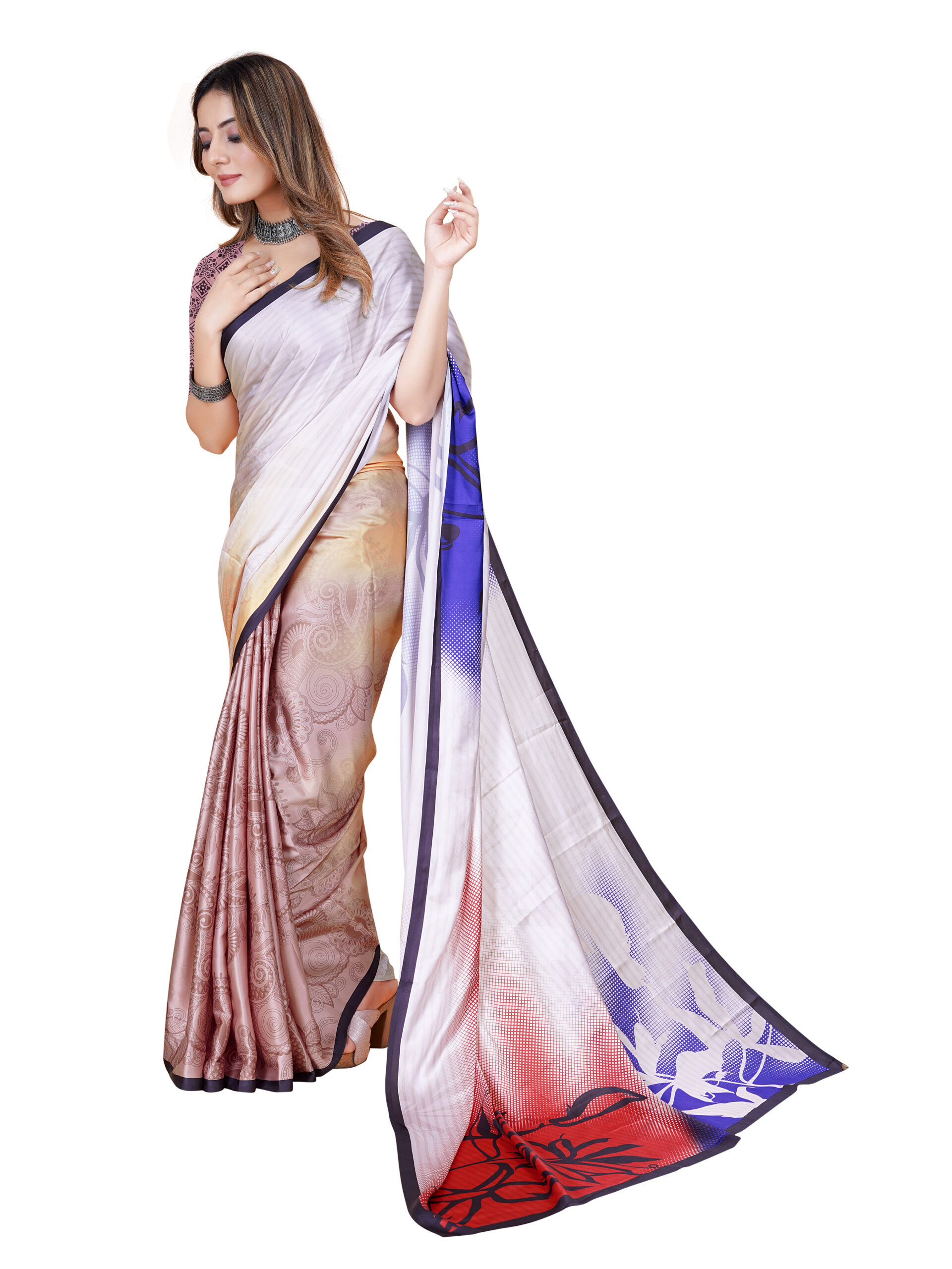 SOFT PETAL JAPANESE CRAPE SAREE - Image 2