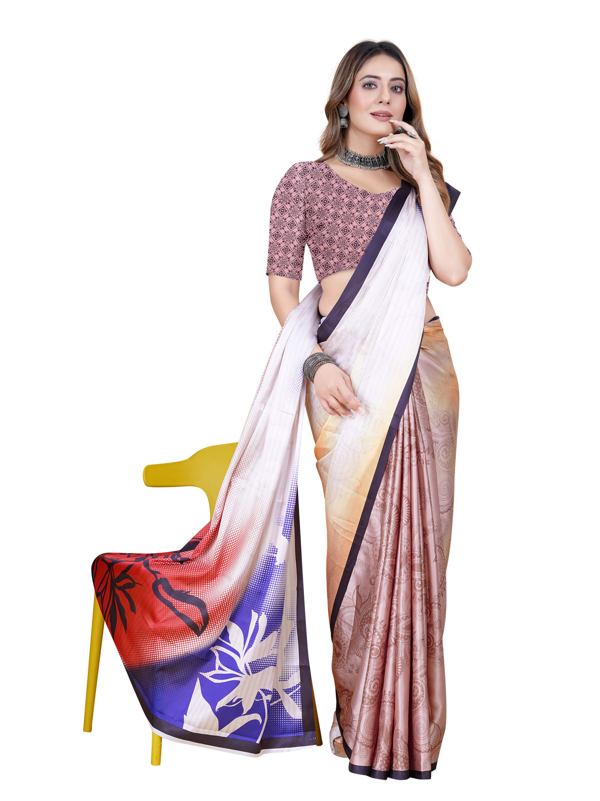 SOFT PETAL JAPANESE CRAPE SAREE - Image 3