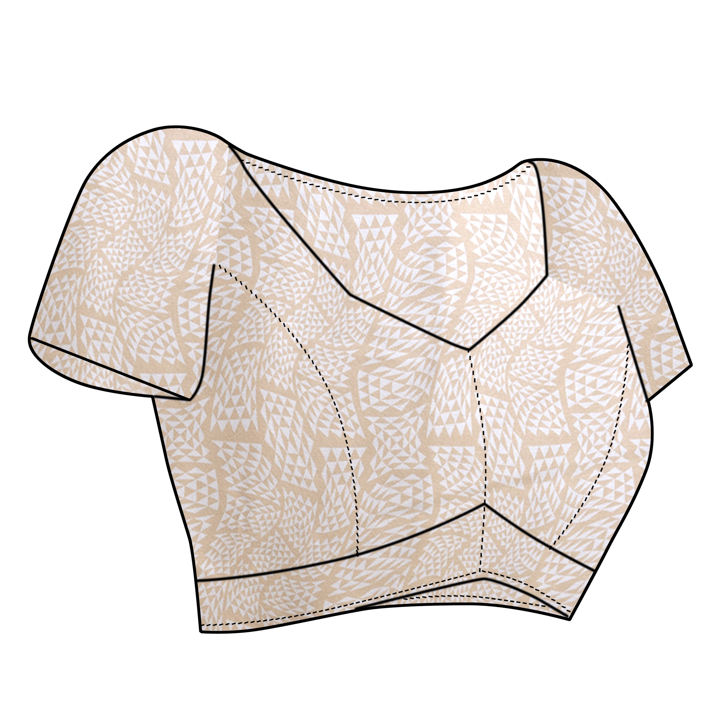 PRINTED WINGS JAPANESE CRAPE SAREE - Image 5