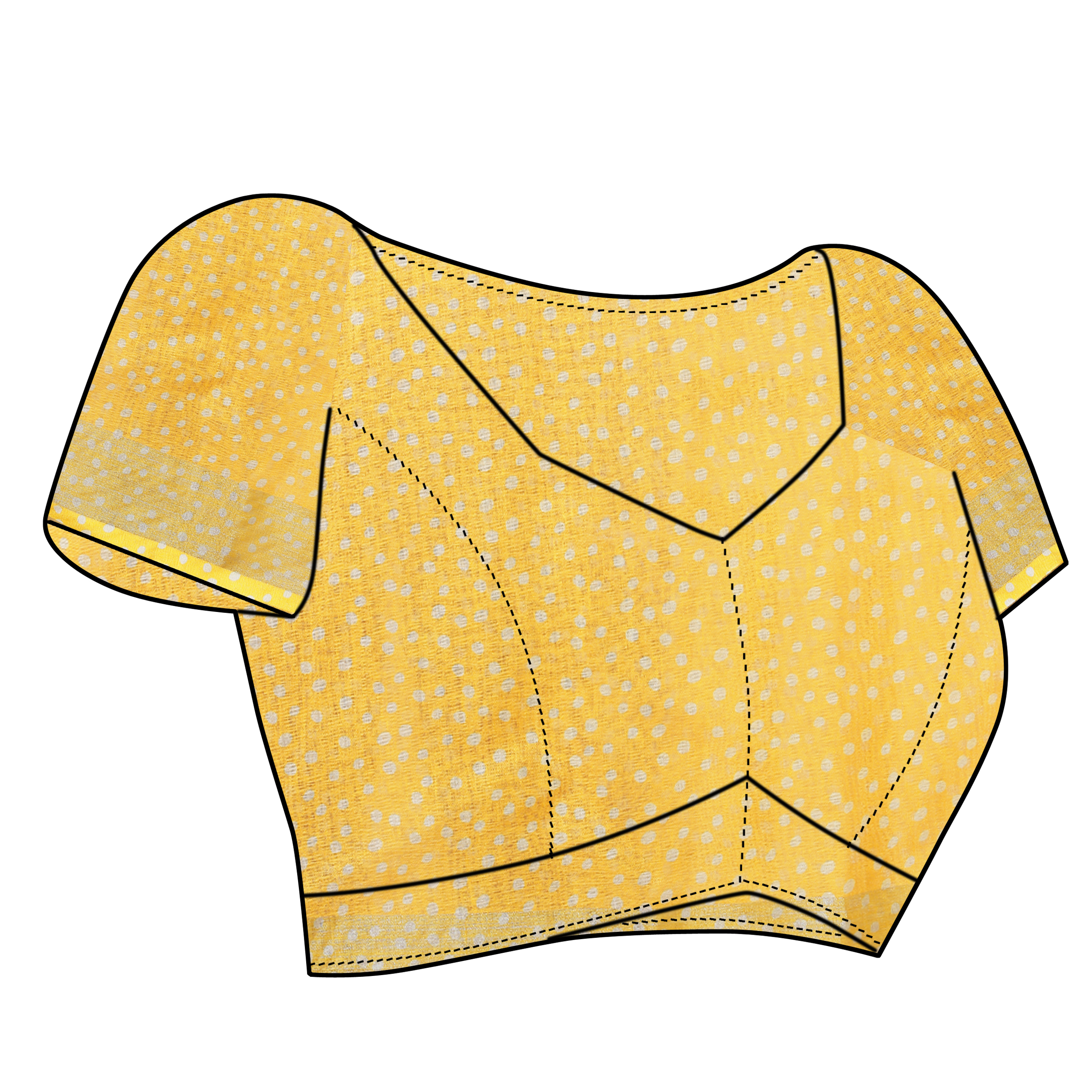 BUTTERFLY BLISS LINEN COTTON SAREE - Image 5