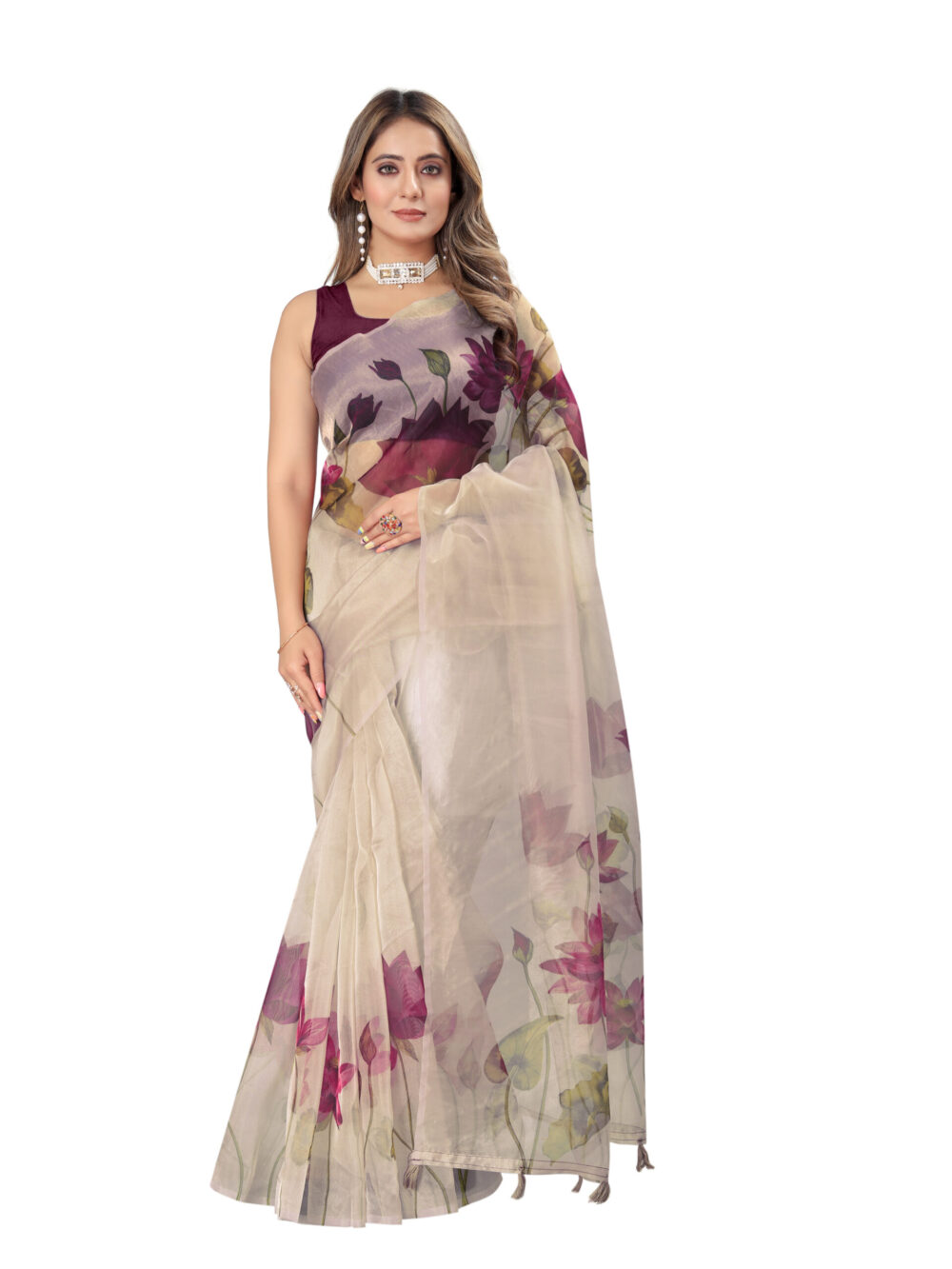 LOTUS SERENADE ORGANZA SAREE