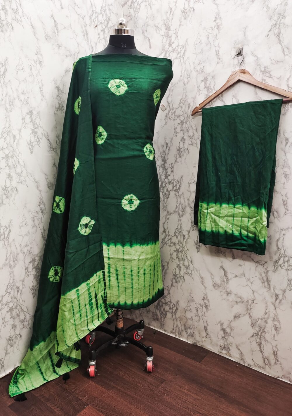SHIBORI BANDHEJ DRESS MATERIAL