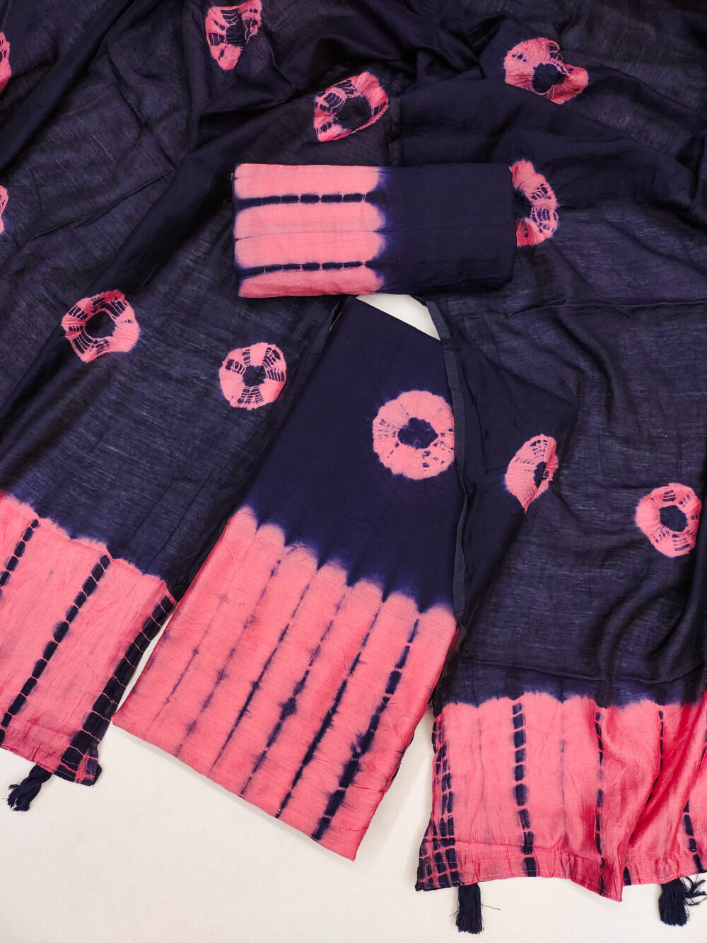 SHIBORI BANDHEJ DRESS MATERIAL - Image 2