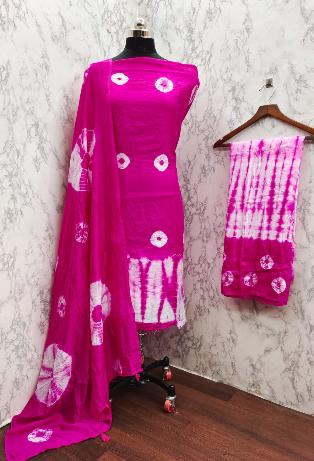 SHIBORI BANDHEJ DRESS MATERIAL