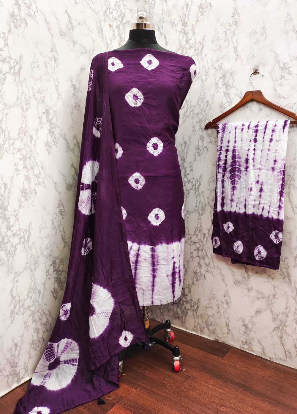 SHIBORI BANDHEJ DRESS MATERIAL