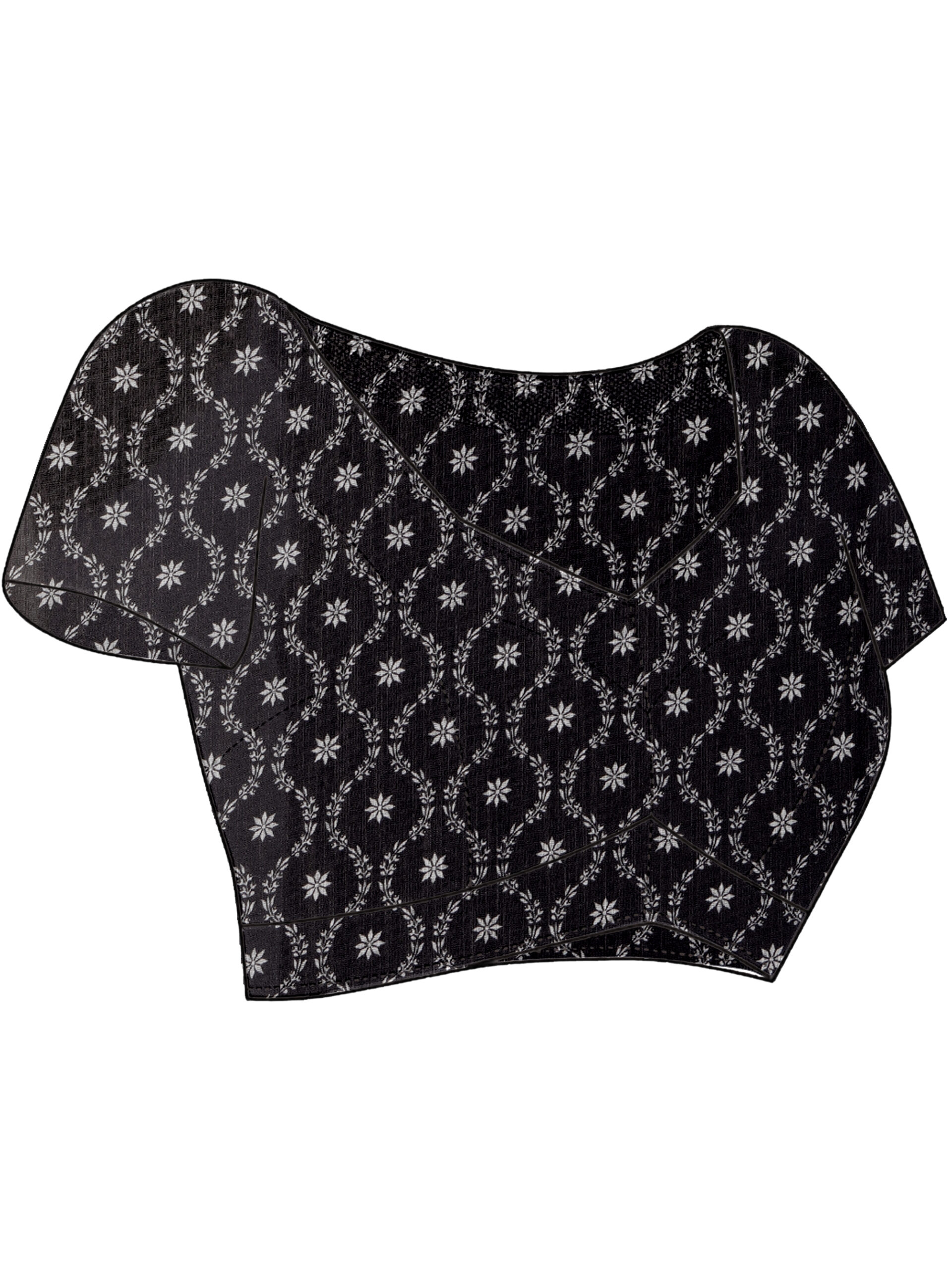 POLKA CHARM LINEN COTTON SAREE - Image 7